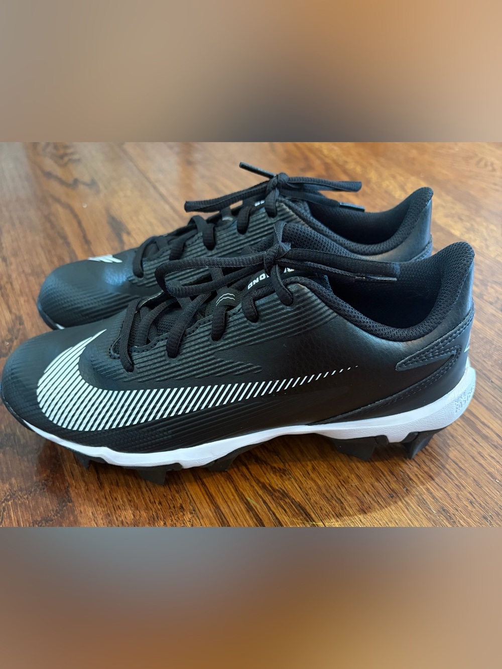 Nike Kids Black and White Cleats